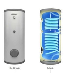 Kodsan 3000 lt Çift Serpantinli Boyler